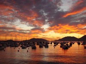 tramonto d'autunno lerici